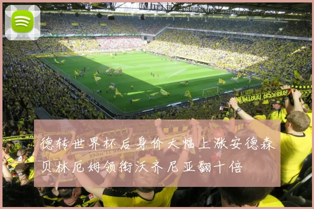 德转世界杯后身价大幅上涨安德森贝林厄姆领衔沃齐尼亚翻十倍